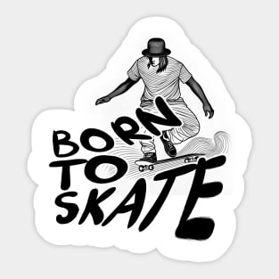 Skateboard Design, multi color design Sticker